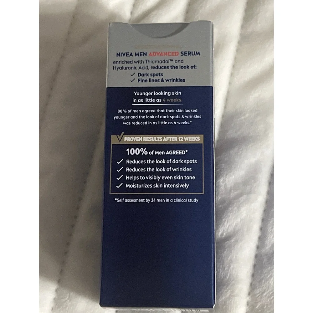 Nivea Men Age Defense Advanced Serum 2in1 Dark Spot Wrinkle Reducer 1oz 30ml NEW